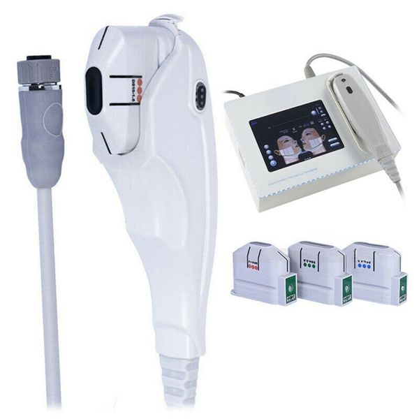 Máquina portátil de ultrasonido enfocado de alta intensidad HIFU, eliminación de arrugas con cartuchos de 5 cabezales para cara y cuerpo