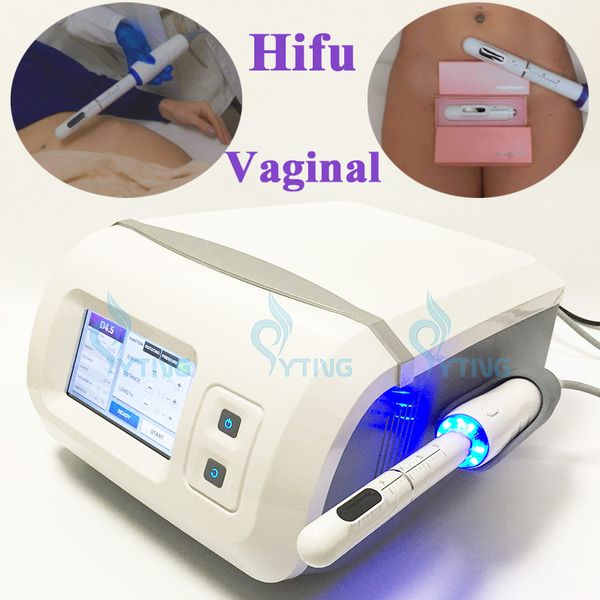 Máquina portátil de estiramiento vaginal Hifu con cartucho de 3,0 mm y 4,5 mm Las mujeres más calientes usan la vagina apretada no invasiva Hifu
