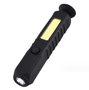 Lampe de poche magnétique LED rechargeable haute puissance portable avec lumières latérales Cob Lanterne de camping Lumière de pêche Éclairage de réparation de travail en plein air