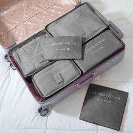 Draagbare hoogwaardige oxford stoffen reis netty bagage organizer verpakking kubus organisator reistassen draagbare reistassen j220708
