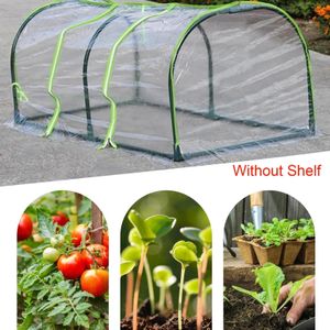 Portable Home Tunnel Greenhouse Mobile Mini geventileerd zonder frame koude isolatie Cover Plant 240415