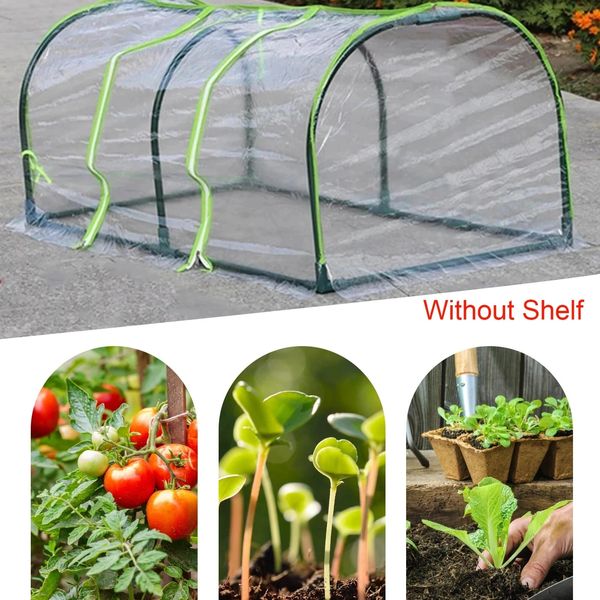 Portable Home Tunnel Greenhouse Mobile Mini ventilé sans cadre Couvre-couverture d'isolation froide 240415