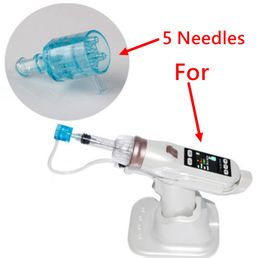 5 Naalden Negatieve drukcartridge voor EZ Vacuum Mesotherapie Meso Gun Microneedle Systeem Water Injectie Gezicht Whitening