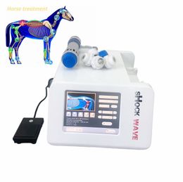 Draagbare paard pijnstillende behandelingsmachine met 5 stks verschillende grootte van tip Equine artrosebehandeling Elektromagnetische schokgolf Fsiotherapie-apparatuur