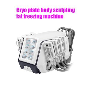 Sistema portátil de contorneado del cuerpo de la máquina de adelgazamiento criogénico de placa fría y caliente con 8 asas de criolipólisis crioplanas