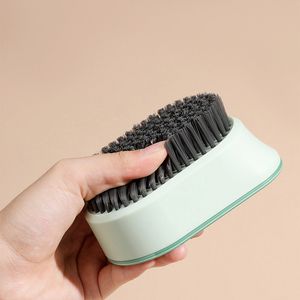 Brosses de nettoyage domestiques portables en plastique multifonctionnel à cheveux doux, lavage du linge, vêtements contrastés, brosses à chaussures ZL0640