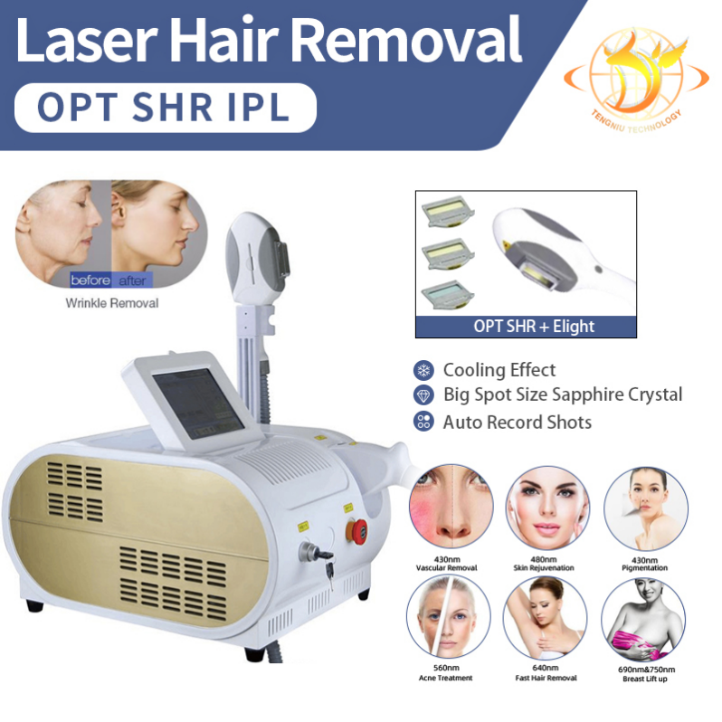 Portable IPL Laser Hair Removal Machine HR OPT Hair Epilator Skin Rejuvenation Laser Machine Beauty Equipment for Salon Use #013