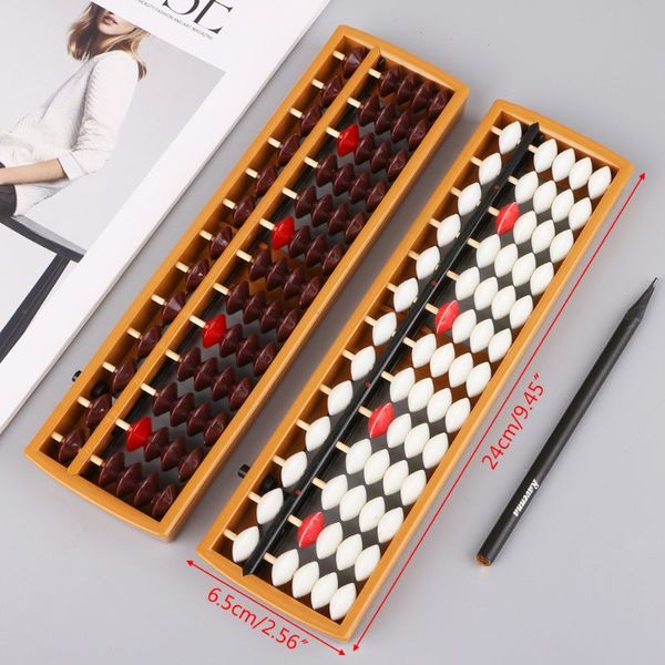 Portable Japonais 13 chiffres Colonne Abacus Arithmétique Soroban Caculant l'outil d'apprentissage des mathématiques scolaires