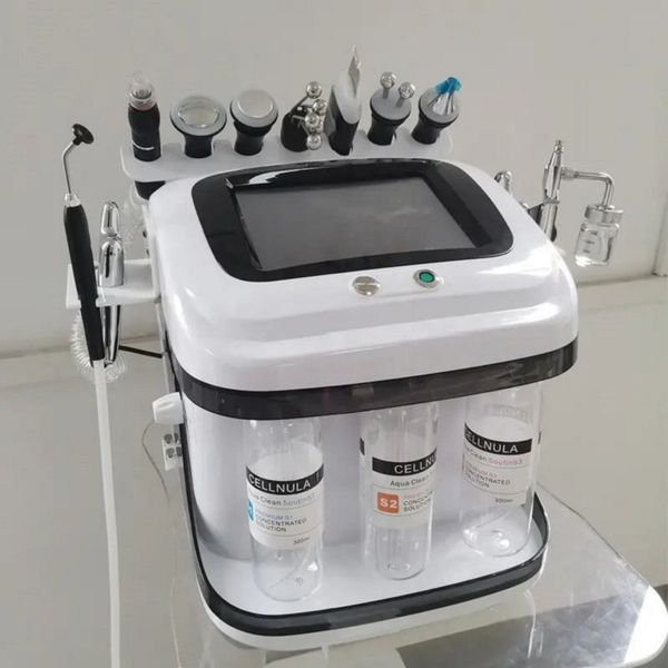 Machine portative d'épluchage de dermabrasion d'eau de micro oxygène 10in1 de rajeunissement de peau de beauté faciale de jet