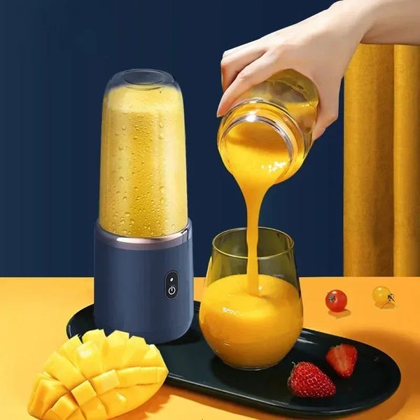 Exprimidor portátil Licuadora 300 ml Exprimidor de frutas eléctrico Carga USB Limón Naranja Fruta Jugo Taza Batidora Máquina 240104