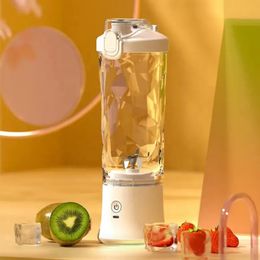 Portable Juicer Blender IPX7 Wireless Fruit USB oplaadbaar 600 ml grote capaciteit Juice Cup voor sport 240116