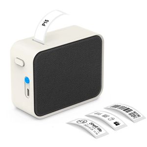 Imprimante d'étiquette portable p15 mini imprimante Adhésive sans encre autocollant thermique imprimante Bluetooth Labagreur sans fil ou P15 Roll 240430