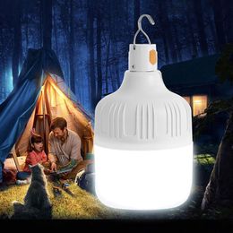 Portable lanterne ampoule Rechargeable lumière LED éclairage extérieur jardin pêche Camping équipement haute puissance lampes de poche2911