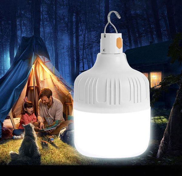 Ampoule de lanterne portative lumière LED rechargeable éclairage extérieur jardin pêche équipement de Camping lampes de poche haute puissance 6048104