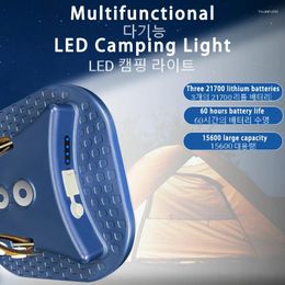 Draagbare Lantaarns 15600mAh 80W Verbeterde Oplaadbare LED Camping Sterk Licht Magneet Zoom Fakkel Tent Werken Onderhoud Verlichting