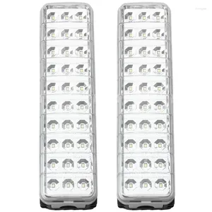 Lanternes portables 2X LED Lumière de secours Mini 30 2 Mode Lampe rechargeable pour le camping à la maison en plein air