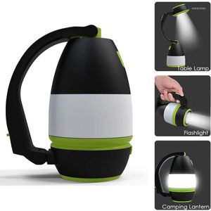 Lanternes portables 3 en 1 LED lampe de bureau de Camping 5V USB Rechargeable torche de randonnée en plein air lumières de secours lanterne tente