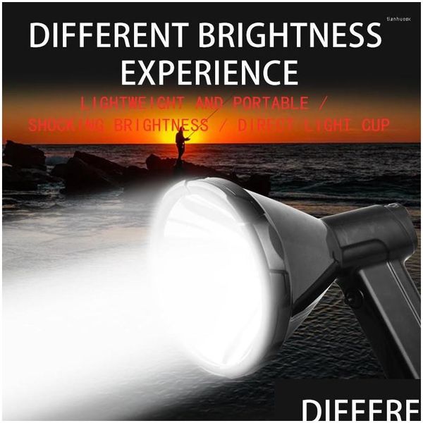 Lanternes portables Bright 160W Xenon Searchlight Hunting Hunting Imperproofral Externe 12V / 24V 55W LAMP DROP DIVRITE
