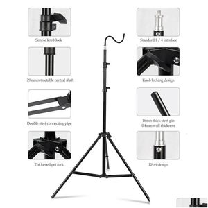 Lanternes portables caméras pliant stand de lumière 2m 2m Tripod Tripod Aluminium Posteur de lampe de support