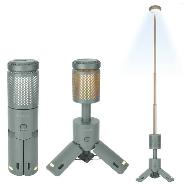 Lanternes portables Camping lumière télescopique et pliable nuit éclairage Mobile 10000mAh batterie intégrée magnétique route Flash