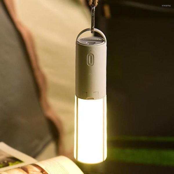 Lanternes portables pliantes lumière suspendue USB tente rechargeable camping en plein air gradation éclairage étudiant dortoir lanterne