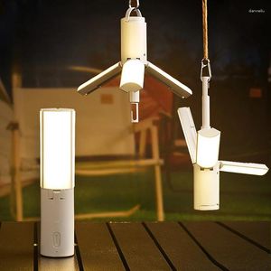 Lanternes portatives pliantes LED lanterne de camping lumières de tente rechargeables USB pour éclairage extérieur intérieur