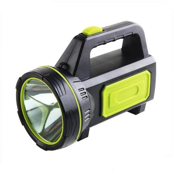 Linternas portátiles Lige de luz LED Searchlight Super Bright For Cam Lámpara de emergencia al aire libre USB Torcha de carga Linterna Del Dh2gf