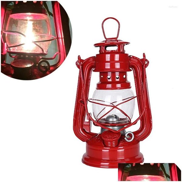 Lanternes portables LED Cam Lantern Retro Style Petroleum Storm Metal Outdoor Lampe MTI SPECIFICATION LUMINEL KEROSENE DROP DEVRAISON SPO DHLZW