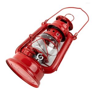 Draagbare lantaarns LED-campinglantaarn Retro-stijl Petroleum Storm Metalen buitenlamp Multi-specificatie Lichtgevende kerosine