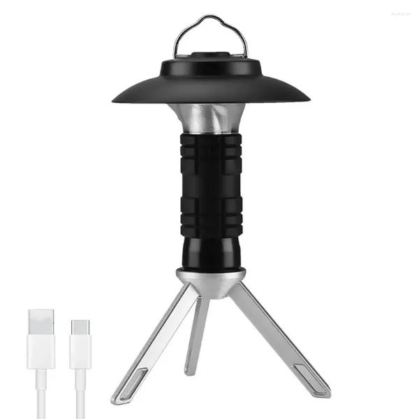 Lecherías portátiles LED LED LEACH TIPO C USB RECHA COMPARACIÓN CUBIERTA COMPLETA Luz de emergencia al aire libre