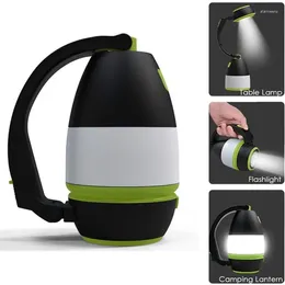 Lanternes portables LED multifonctions, lumière de Camping, chargeur USB, randonnée en plein air, tente d'urgence Rechargeable 3 en 1