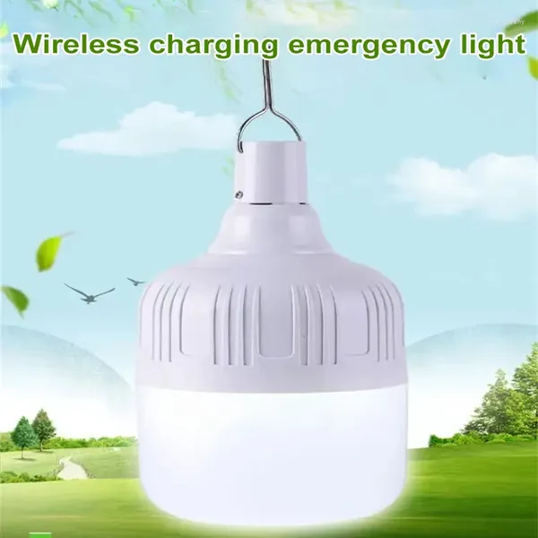 Lanternes portatives LED USB ampoule rechargeable étanche lumière de secours en plein air Camping Camp panne de courant domestique Super lumineux