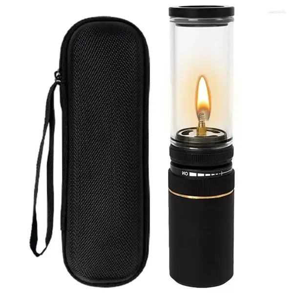 Lanternes portables Mini Propane Lanterne Romantique Camping Tente Lampe Lumière Réglable Éclairage Extérieur Multifonctionnel