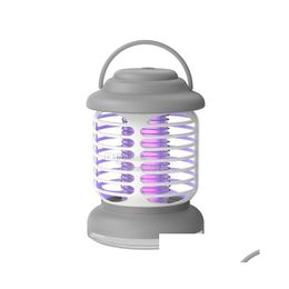 Draagbare Lantaarns Nieuwe Elektrische Schok Muggen Killer Lamp Usb Fly Trap Zapper Insectenafweermiddel Anti Voor Slaapkamer Outdoor Cam Drop Deliv Dhntl