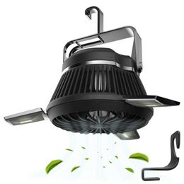 Lanternes portatives à énergie solaire, ventilateur de tente LED rechargeable par USB, suspendu ABS Camping randonnée survie d'urgence pêche en plein air Multif3050