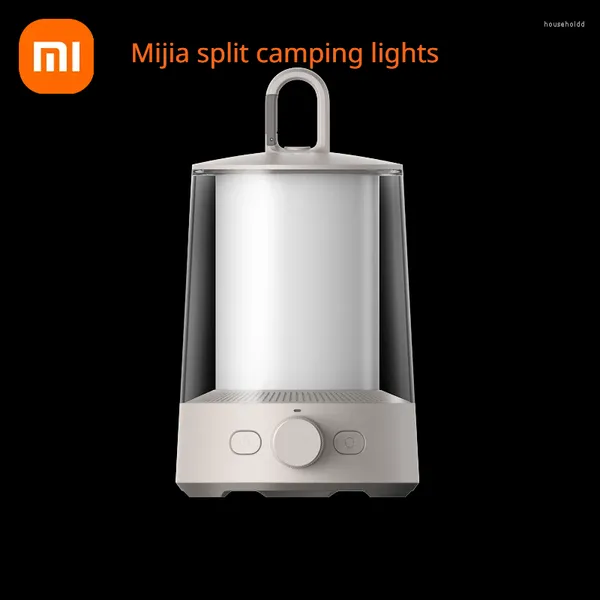 Lanternes portables Xiaomi Mijia Camping Light Lampe de tente rechargeable pour travail en plein air à double conception séparée avec application