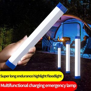 Linternas portátiles ZK20 para acampar al aire libre, luz Led de carga, puesto de mercado nocturno, lámpara de iluminación, cableado, imán de pared recargable gratis