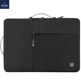 Draagbare laptophoes 13 14 Double Layer Laptop Bag voor Pro 13 Air 15 Case Waterdichte tas voor laptop 15.6 240409