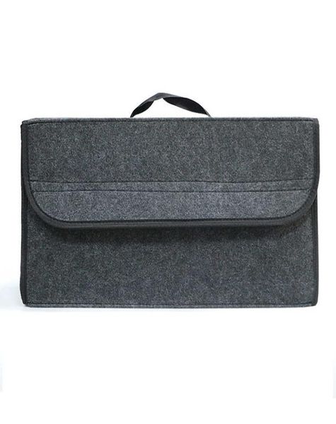 Portable grand compartiment antidérapant organisateur de stockage de démarrage sac à outils sac de rangement de voiture organisateur de coffre de voiture boîte de rangement en feutre doux5112303