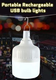 LED PORTABLE LED Camping Lantern Tente extérieure lampe mobile lampe à LED mobile Éclairage de camping pour le porche de patio Light USB Light