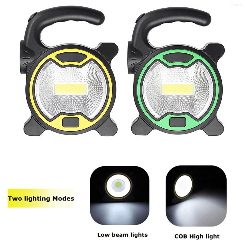 Portable LED COB Camping Lantern Side Torch Outdoor Work Lamp Tent Light For Hiking Fishing Cycling Emergency