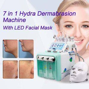 Machine faciale portative d'hydra de LED 7 en 1 Dermabrasion faciale oxygène Aqua Peel BIO levage élimination des rides par ultrasons Microdermabrasion usage domestique