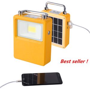 Lampe de travail LED rechargeable portable Lampes de secours solaires pour le travail en plein air 10W Projecteurs pour utilisation d'urgence Camping Randonnée Fishin