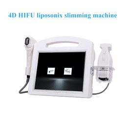 Portable Liposonix Hifu Slimming Machine Hoge intensiteit gefocust ultrasone 3D 4D Hifu -apparatuur Body Lift Huid Trapled