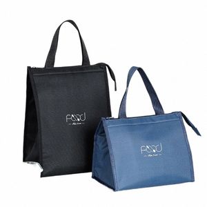 Sacs à déjeuner portables unisexe refroidisseur thermique alimentaire fourre-tout boîte de stockage des aliments bureau déjeuner sacs à main fournitures w6Pt #