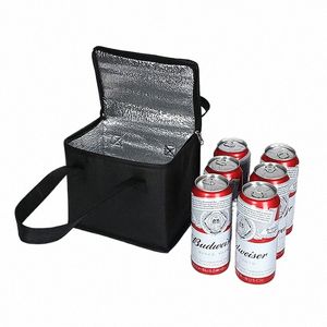 Portable déjeuner refroidisseur de bière de bière sac pliant insusine pique-nique glace pack de nourriture sac tote