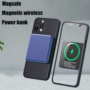 Portable magnetisch draadloos opladen 5000 mAh Power Banks voor iPhone 13 12 Pro Max MagSafing Inductie Snel laadt batterijlader