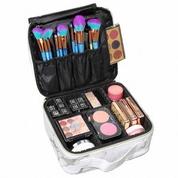 Boîte de maquillage portable Boîte de profit Estuche Para Maquillaje Makeup Organizer Sac Sac de cosmétique féminin imperméable pour voyager Z3CP #