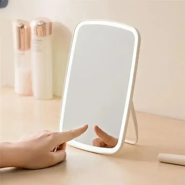 Miroir de maquillage portable avec écran tactile léger à LED 3color Vanité de vinaigre