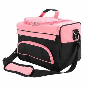 Herramientas de maquillaje portátiles Bolsa Mujeres Pink Beauty Sal Bolso Cuidado del cabello Almacenamiento Bolsa de viaje Peluquería Corte de pelo Accories p3Uj #